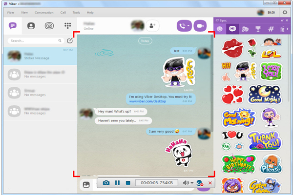 (适用于pc端)当您想要录制网页版viber里的视频通话和录音语音聊天时