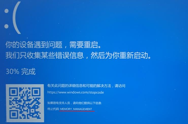 如何解决Windows 10中出现的蓝屏代码MEMORY错误？