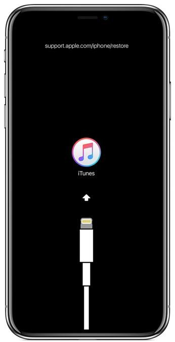 连接到 iTunes 的 iPhone