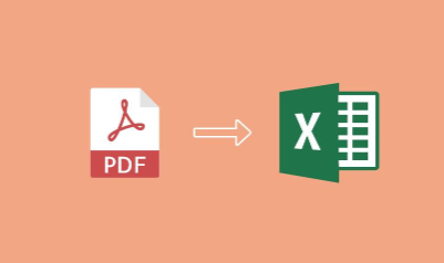 pdf转excel方法