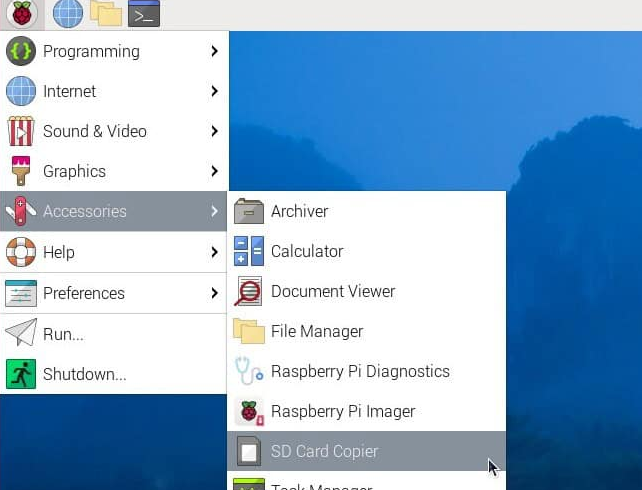 树莓派桌面版SD卡复制工具