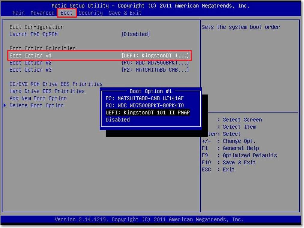 从USB启动Windows 10教程
