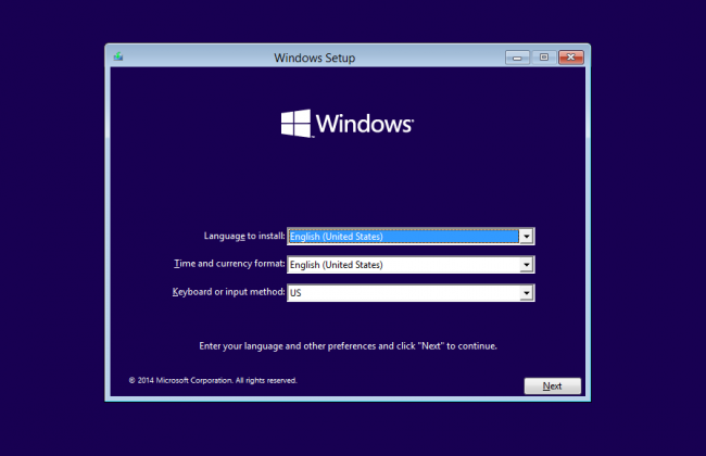 Windows安装界面
