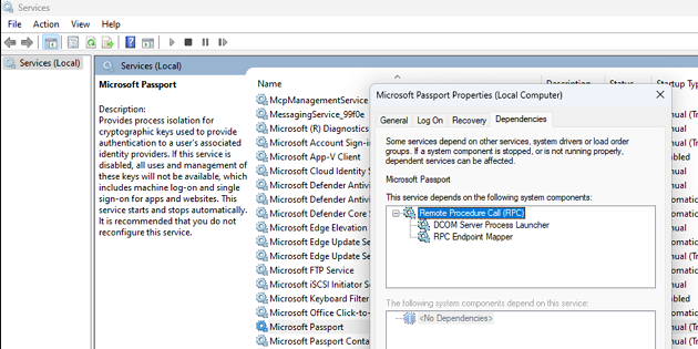Microsoft Passport 服务界面