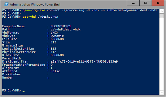 使用qemu_img将img转换为vhdx