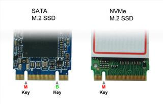 M.2 SATA 与 M.2 NVMe 对比