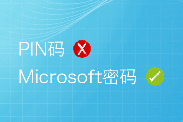 PIN码 & Microsoft密码