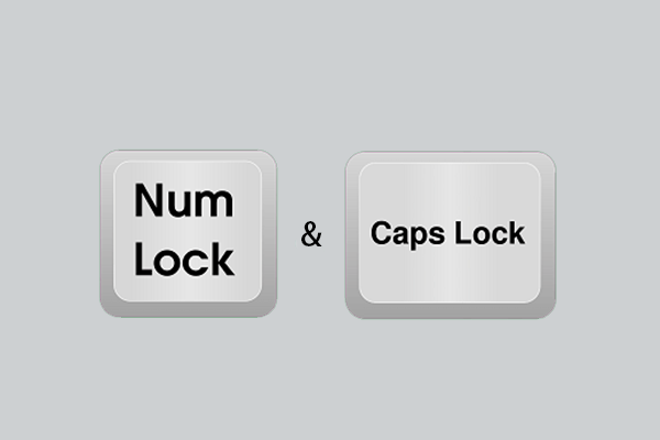 检查CapsLock和NumLock