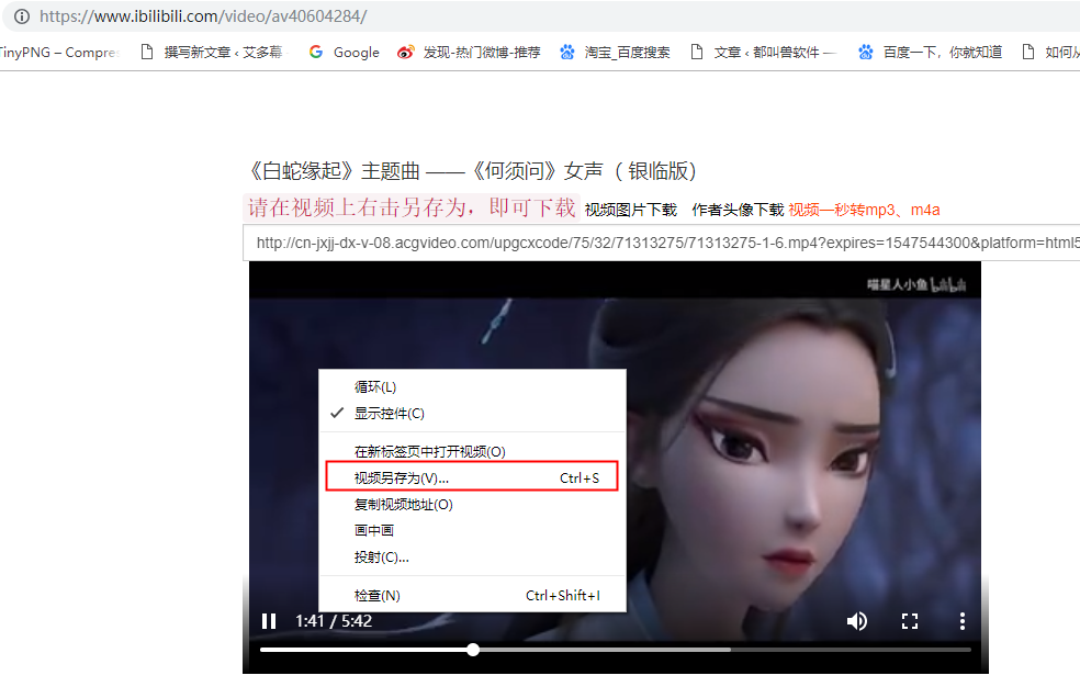 另存为视频