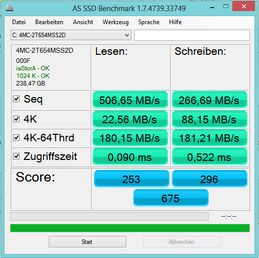 AS SSD Benchmark软件