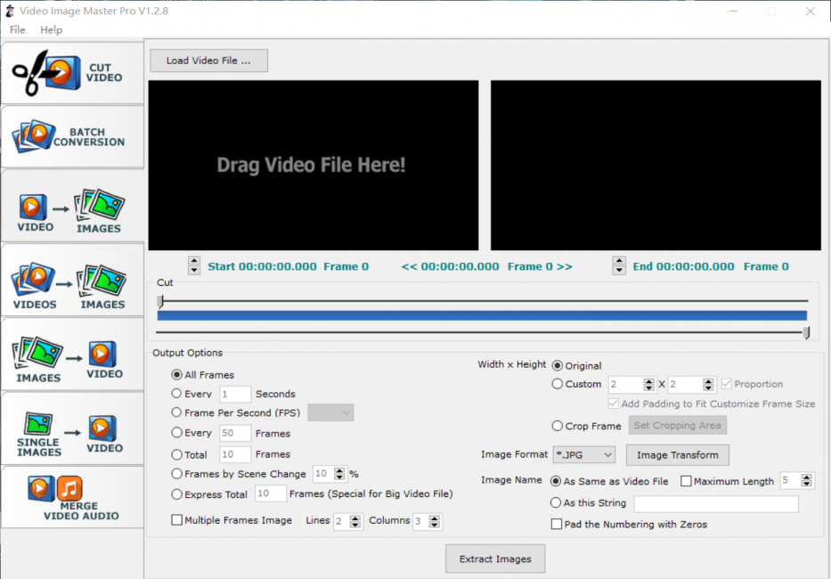 Video Image Master Pro软件的初始界面