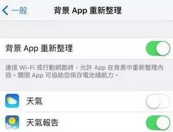 背景APP重新整理