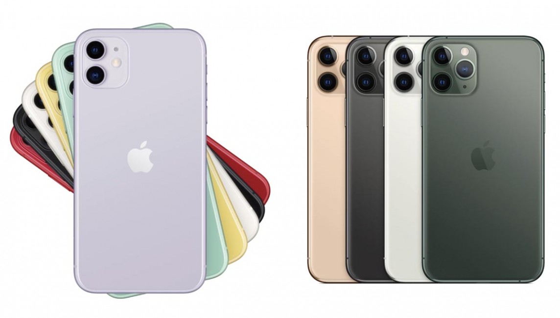 iPhone 11和iPhone 11 Pro背面设计的差异