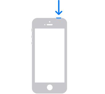 iPhone SE、5 或更早机型的一般重启方法