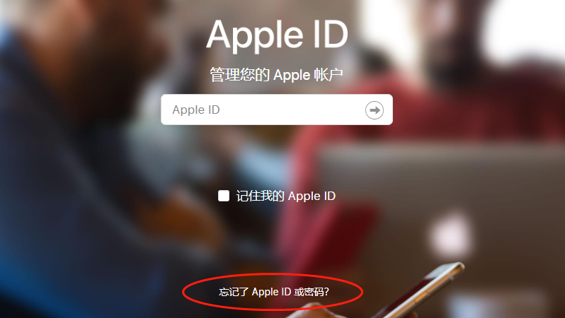 忘记Apple ID密码