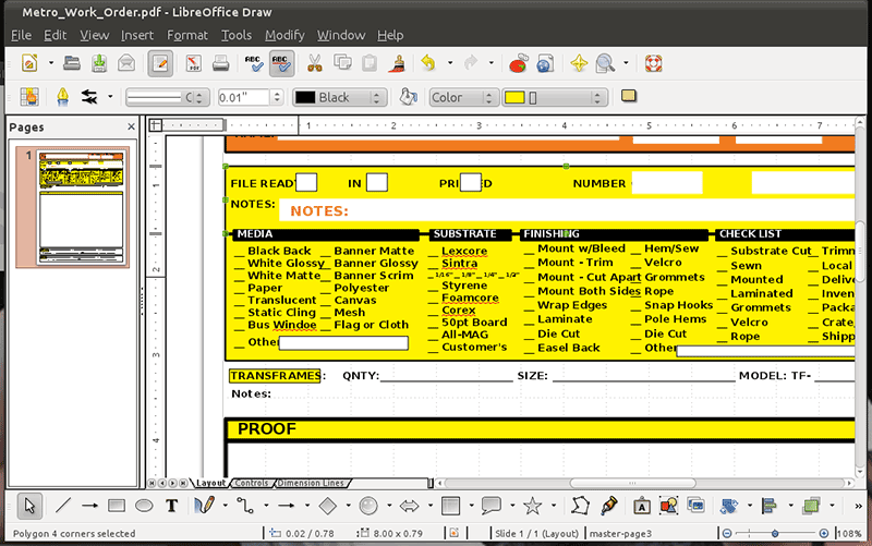 LibreOffice Draw PDF 软件