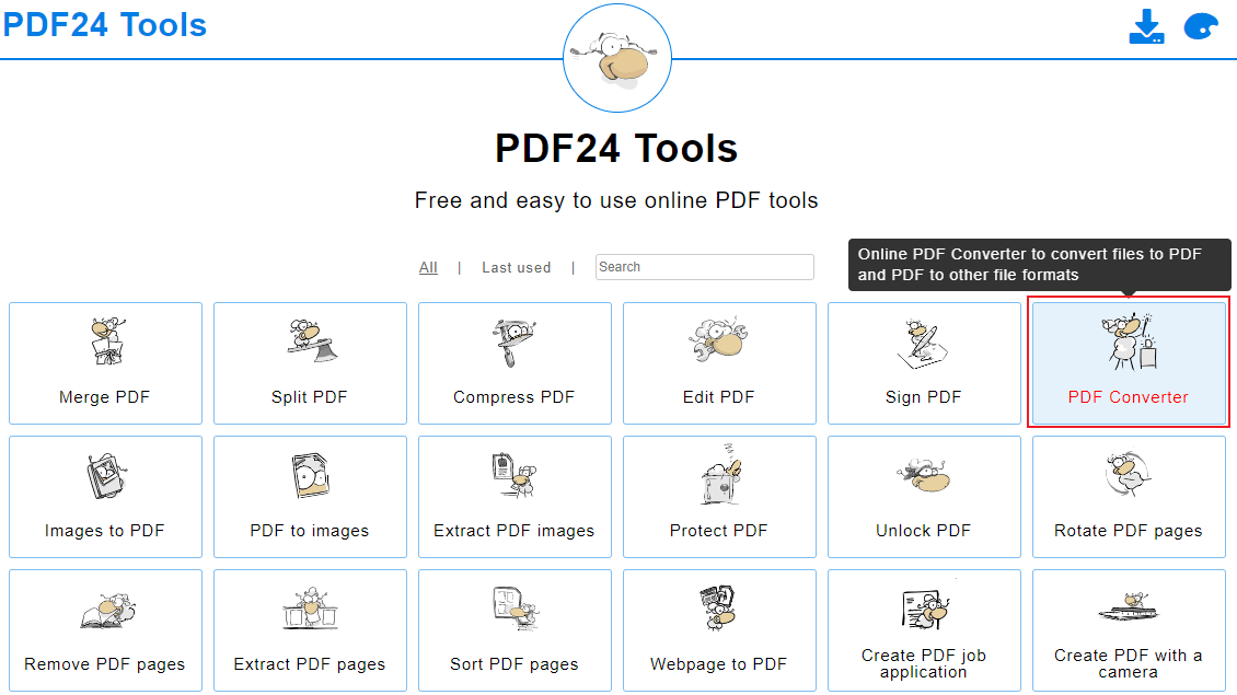 pdf24 tools pdf转换