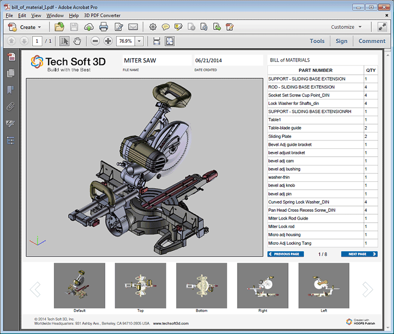 Tech Soft 3D PDF Reader