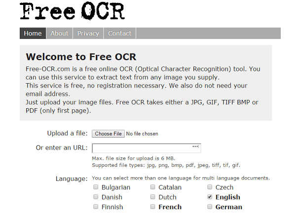 Free OCR