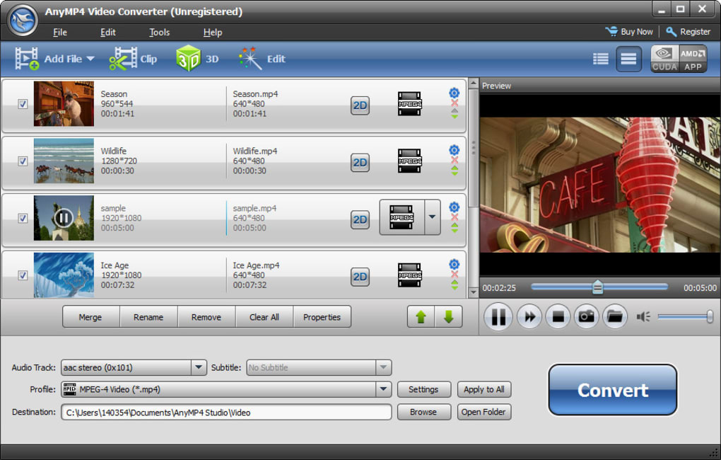 AnyMP4 Video Converter软件