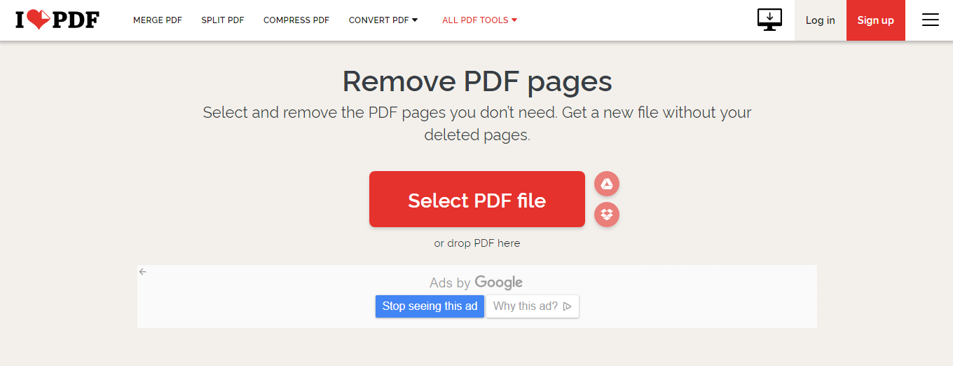 ILovePDF在线PDF编辑工具