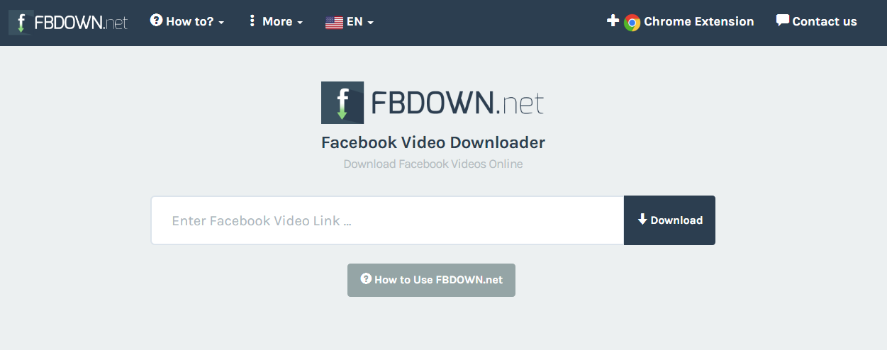 FBDOWN.net下载器操作界面