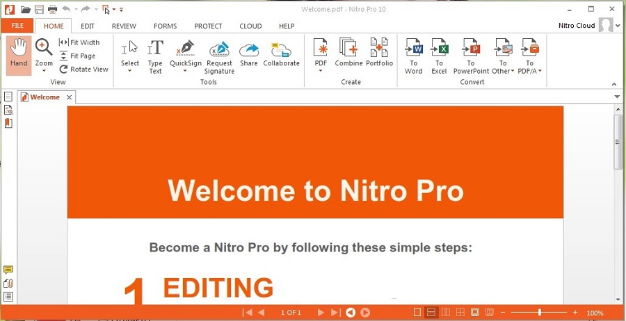 Nitro PDF转换