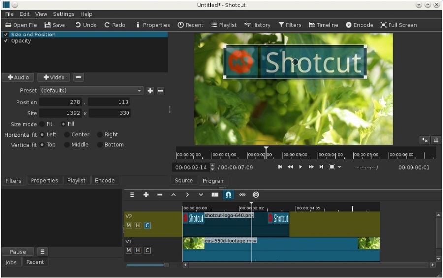 shotcut视频编辑软件