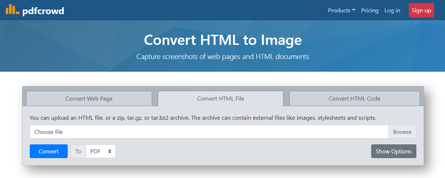在线转换HTML文件