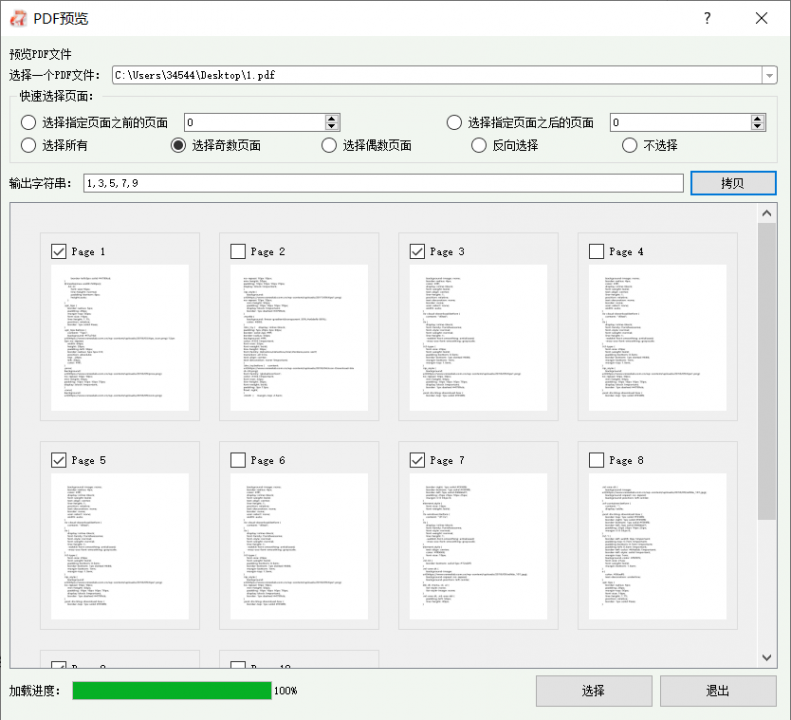 PDF预览窗口