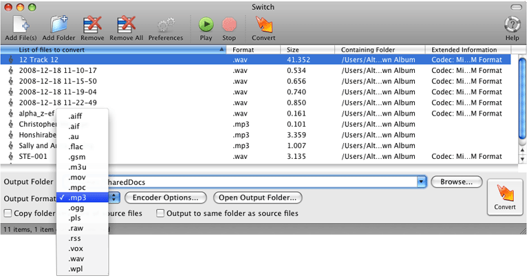Mac MP3转ogg格式