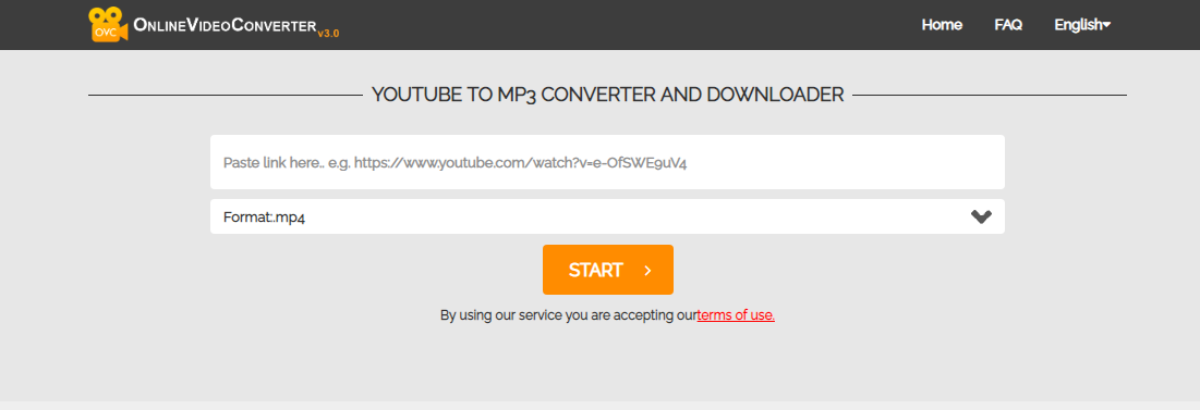 Online Video Converter在线下载工具操作界面