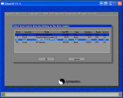 Symantec Ghost软件界面