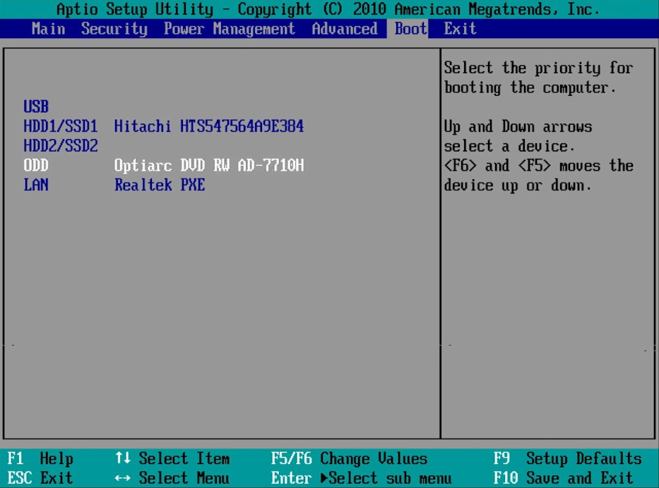 TOSHIBA bios