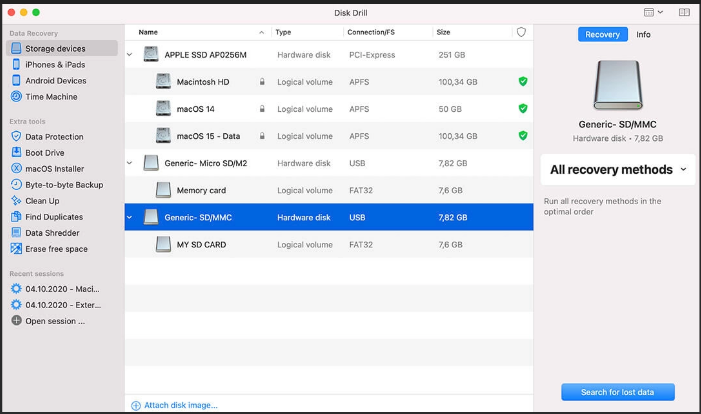 Disk Drill SD Card Recovery