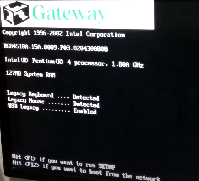 Gateway点击F1