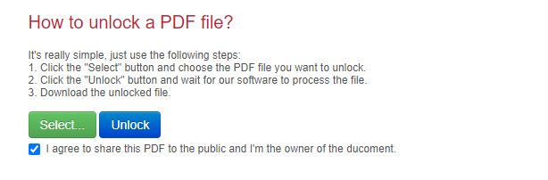 在线解密PDF文件