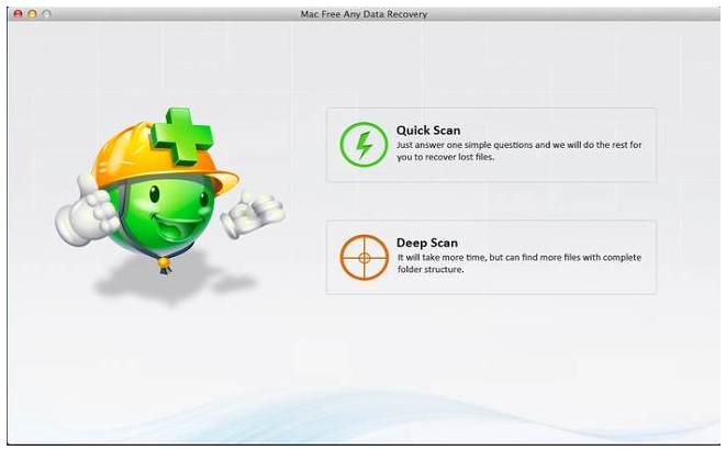 Mac Free Any Data Recovery软件界面