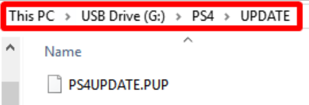在U盘创建PS4文件夹保存更新文件