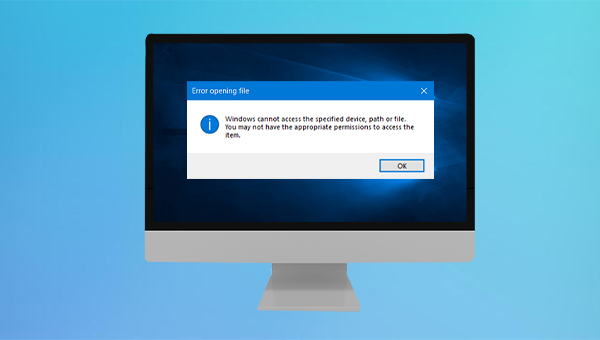 Windows无法访问指定设备、路径或文件