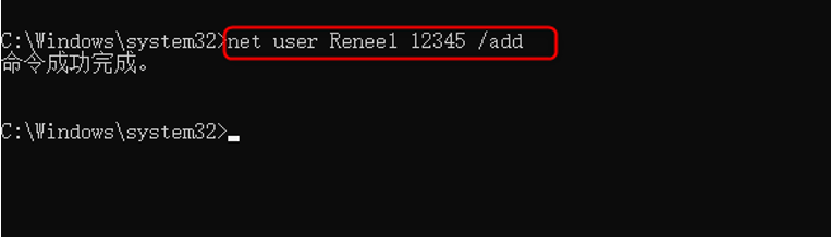 net user新账户名 密码 /add