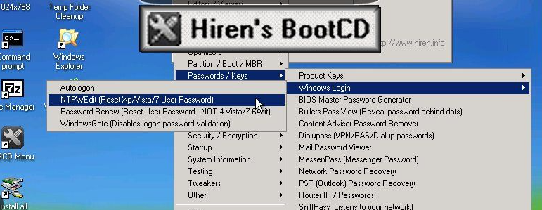 Hiren’s BootCD 是一款功能强大、用途广泛的工具