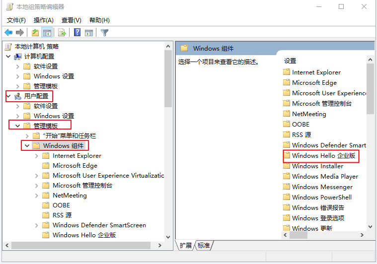 Windows Hello 企业版