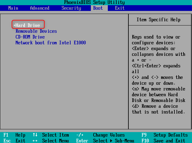 选择“Boot”选项,选择SSD作为第一启动选项