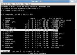 指定 PhotoRec 可以保存恢复文件的恢复文件夹