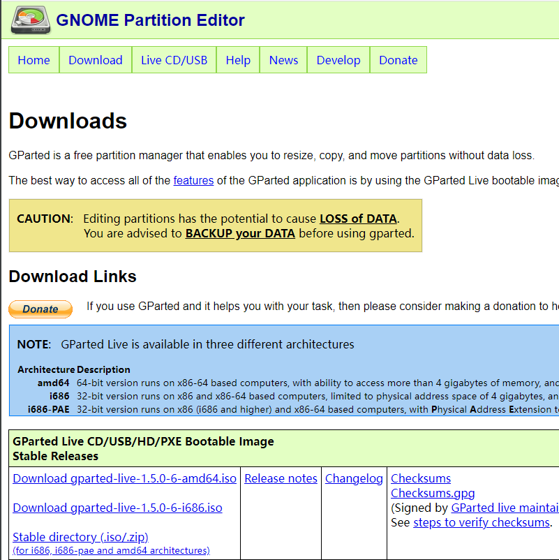 gnome partition editor软件