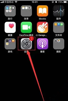 打开 iPhone 上的 “设置 “应用程序