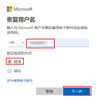 重置遗忘的 Microsoft 帐户密码