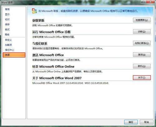 word 2007 版本